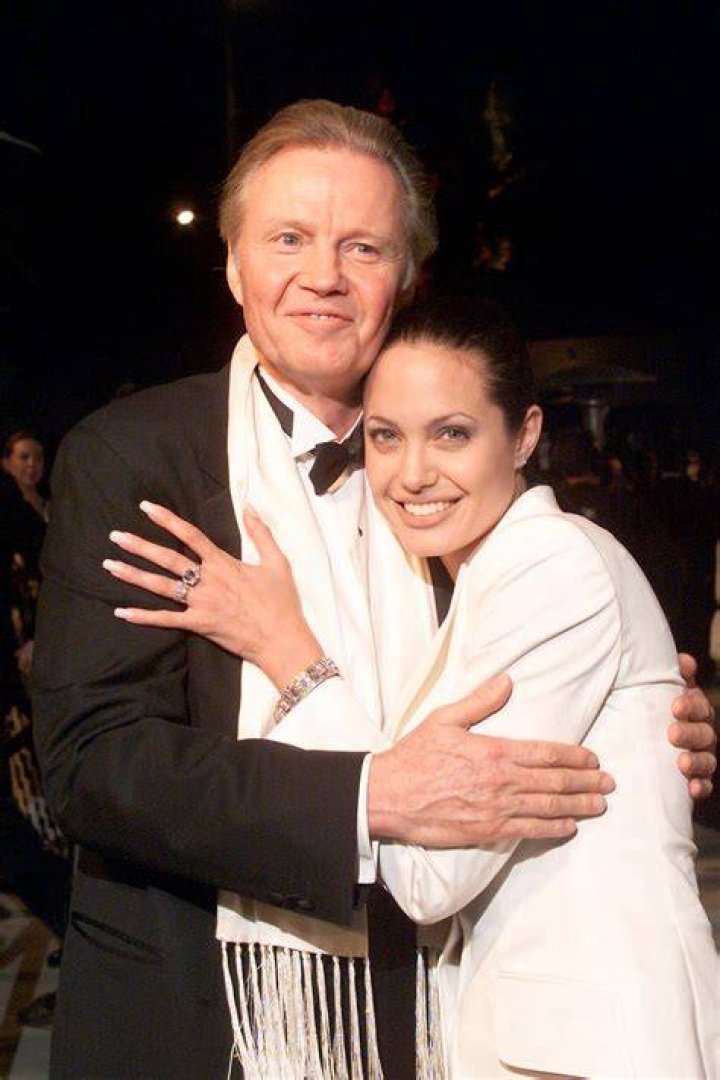 Angelina Jolie with father John Voight Angelina Jolie, Brad And