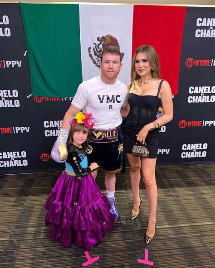 Canelo lvarez and Fernanda Gomez arrive at Canelo lvarez&rsquo;s afterparty