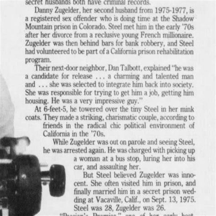 Danny Zugelder History with Danielle Steel