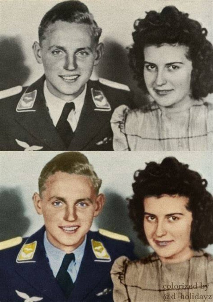 Erich Hartmann and his wife Luftwaffe pilot, Luftwaffe, Fighter pilot