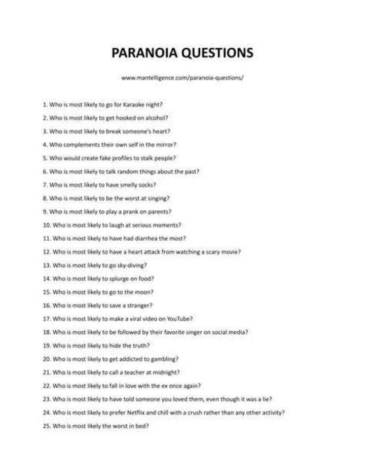 Good Paranoia Questions For Risk Resilience