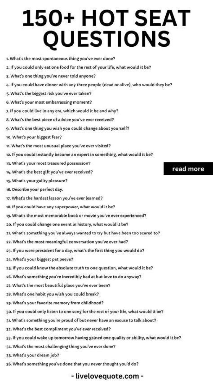 Hot Seat Questions Spicy Funny For Unforgettable Moments