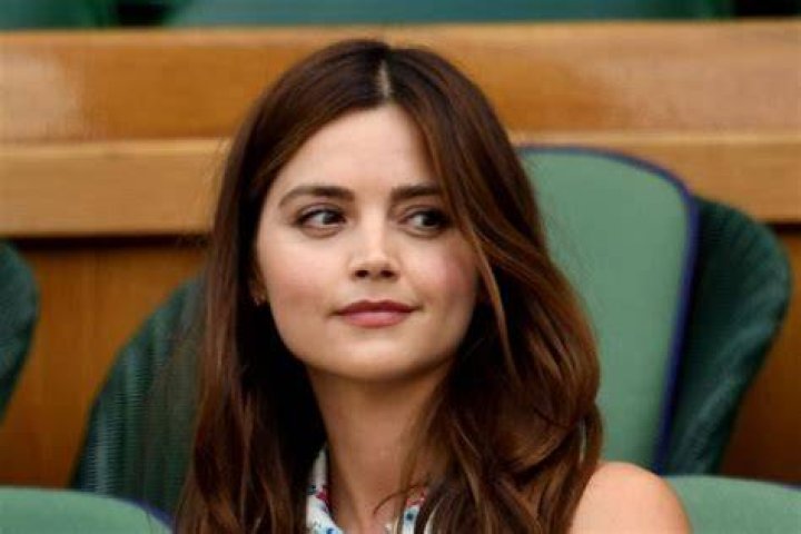 Jenna Coleman has a spring in her step as she steps out for coffee with