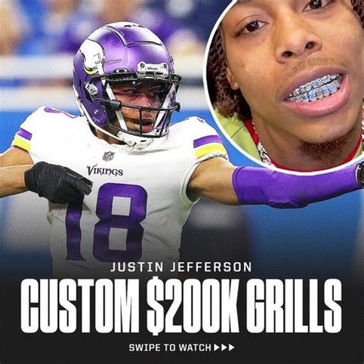 Justin Jefferson Custom Baguette Diamond Grillz 💎 CRAZY Iced Out