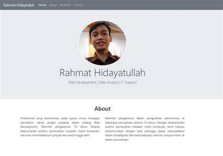 My Portfolio Rahmat Hidayatullah
