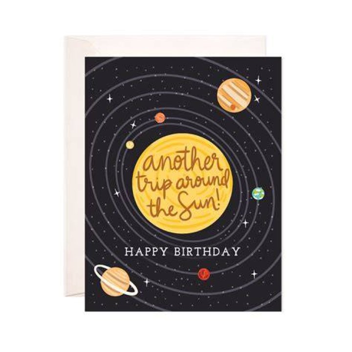 Trip Around The Sun Birthday Card from HumanKind Fair Trade HumanKind