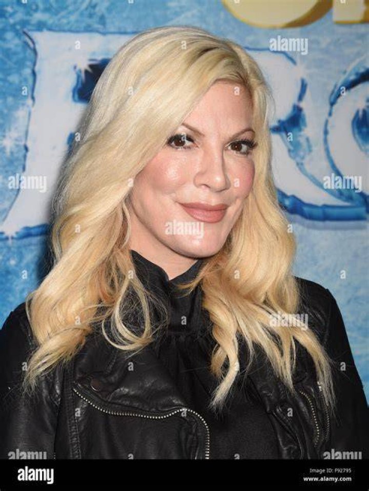 U.S. actress Tori Spelling and her husband Charlie Shanian attend the